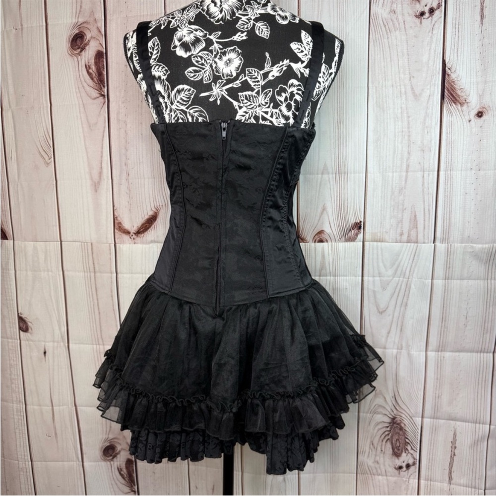 Vintage TRIPP NYC Daang Goodman Structured Corset Tutu Dress in Black size Small - Picture 6 of 13